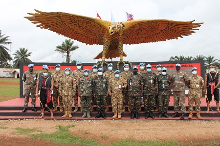 Satgas Kizi Kontingen Garuda MONUSCO Terima Kunjungan Komandan FIB